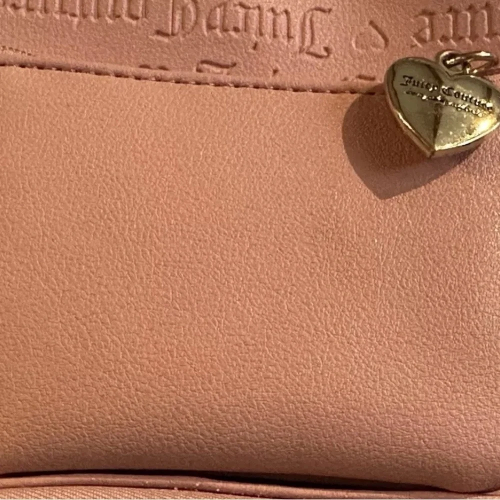 Juicy Couture Backpack w/ Mini Wallet Logo Light Jasmine Word Play Bag Pink EUC